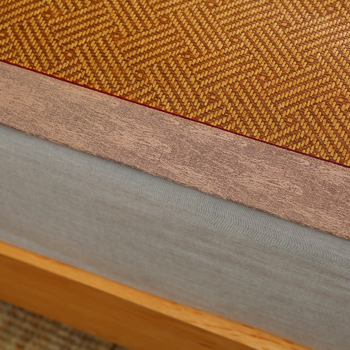 91家纺网 家纺一手货源 找家纺 小牛席业 2026新款刺绣古藤席【常规款】藤席凉席冰藤席冰丝席乳胶席 夏日摩卡