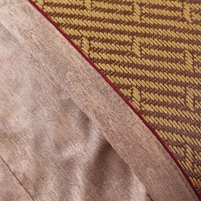 91家纺网 家纺一手货源 找家纺 小牛席业 2026新款刺绣古藤席【常规款】藤席凉席冰藤席冰丝席乳胶席 古韵藤席