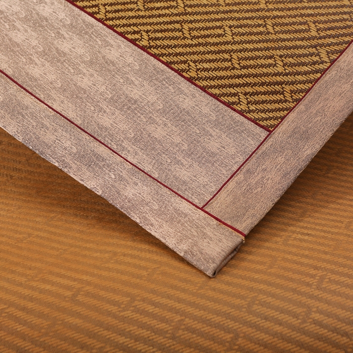 91家纺网 家纺一手货源 找家纺 小牛席业 2026新款刺绣古藤席【常规款】藤席凉席冰藤席冰丝席乳胶席 古韵藤席