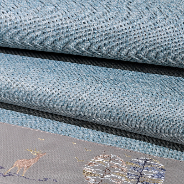 91家纺网 家纺一手货源 找家纺 （总）小牛席业 2026新款丛林小鹿绣花清凉-双面席系列