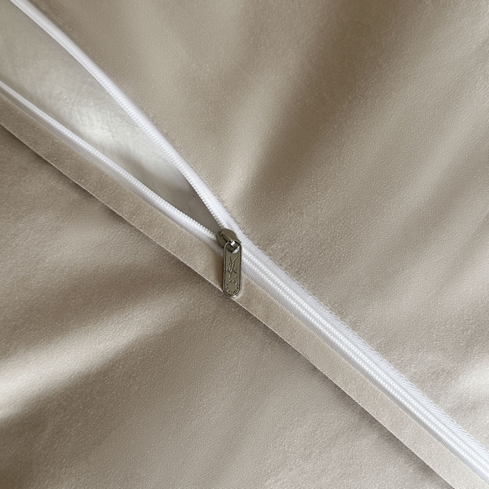 91家纺网 家纺一手货源 找家纺 宜代光年 2026新款全棉纯棉厚织提花单被套系列 森蔓-奶白