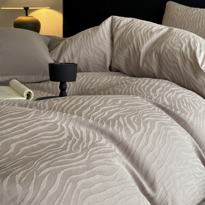 91家纺网 家纺一手货源 找家纺 宜代光年 2026新款全棉纯棉厚织提花单被套系列 画谷