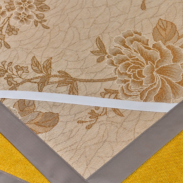 91家纺网 家纺一手货源 找家纺 小牛席业 2026新款丛林小鹿绣花清凉-双面席系列 丛林小鹿-绣花清凉席（黄藤）