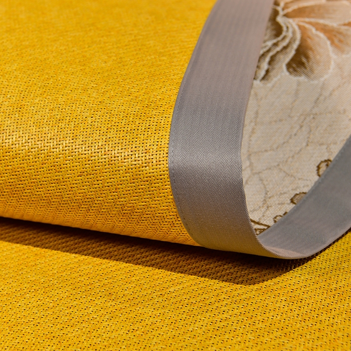 91家纺网 家纺一手货源 找家纺 小牛席业 2026新款丛林小鹿绣花清凉-双面席系列 丛林小鹿-绣花清凉席（黄藤）