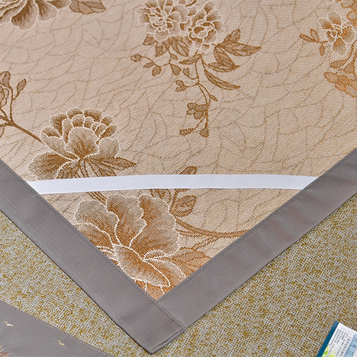 91家纺网 家纺一手货源 找家纺 小牛席业 2026新款丛林小鹿绣花清凉-双面席系列 丛林小鹿-绣花清凉席（亚麻）