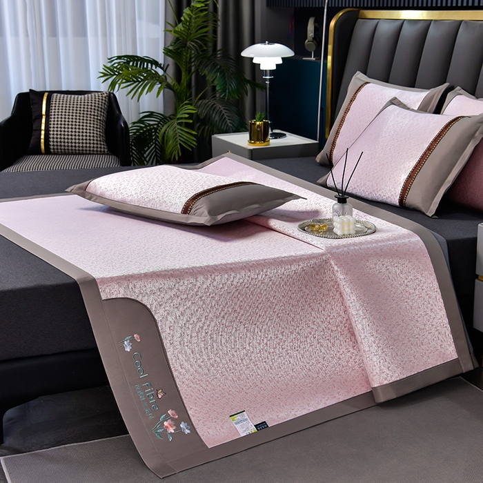 91家纺网 家纺一手货源 找家纺 （总）小牛席业 2026新款超精密冰丝席凉席席子-肌理纹系列