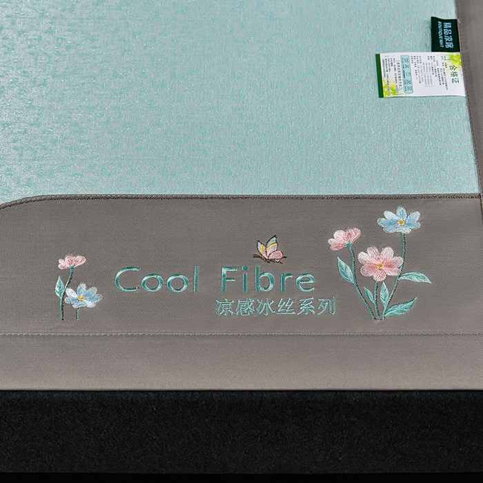 91家纺网 家纺一手货源 找家纺 小牛席业 2026新款超精密冰丝席凉席席子-肌理纹系列 超精密冰丝席-肌理纹（绿色）