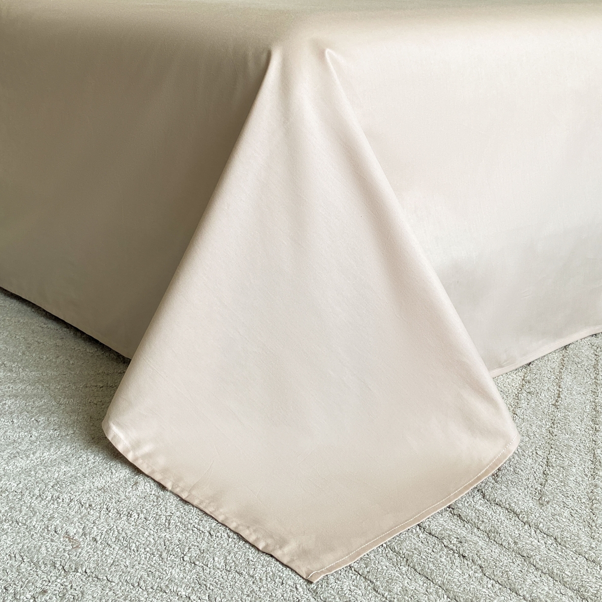 91家纺网 家纺一手货源 找家纺 宜代光年 2026新款60S水洗棉全棉纯棉三层纱色织提花单被套被套单件 牡丹-咖