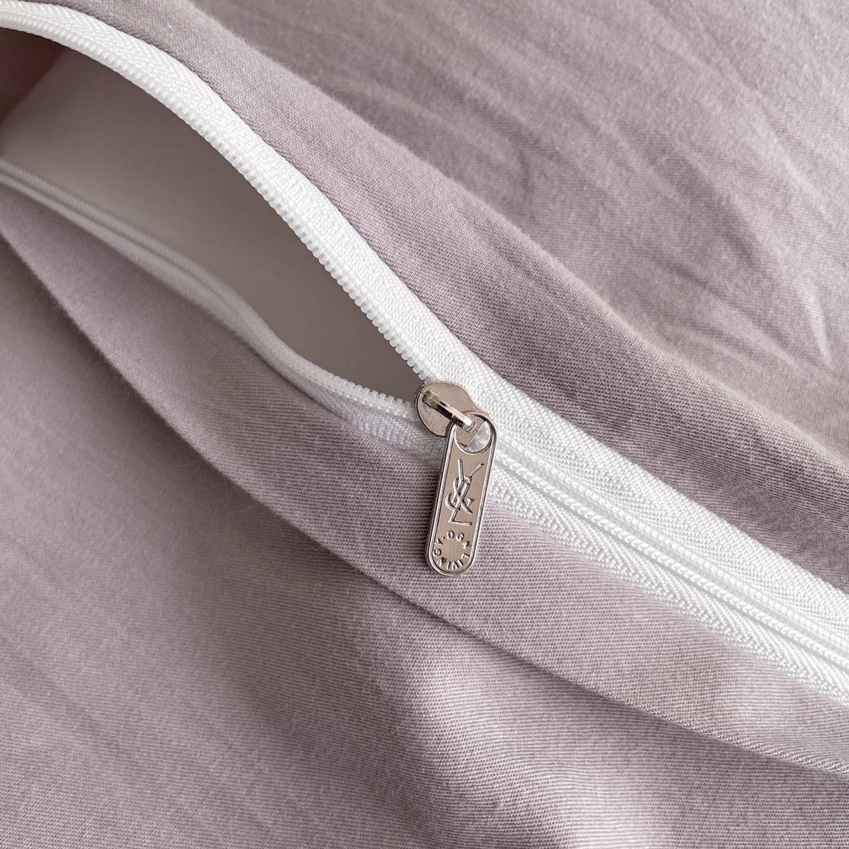 91家纺网 家纺一手货源 找家纺 宜代光年 2026新款60S水洗棉全棉纯棉三层纱色织提花单被套被套单件 陌上花开-紫