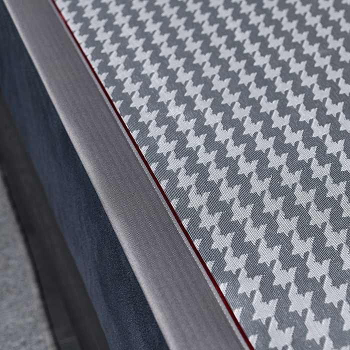 91家纺网 家纺一手货源 找家纺 小牛席业 2026新款粗冰丝千鸟格冰藤席席子系列 千鸟格-灰色