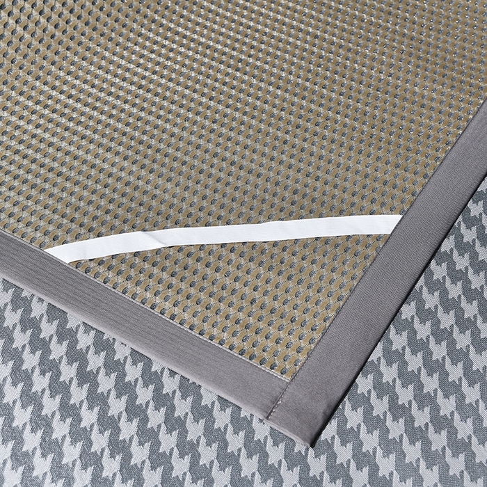 91家纺网 家纺一手货源 找家纺 小牛席业 2026新款粗冰丝千鸟格冰藤席席子系列 千鸟格-灰色