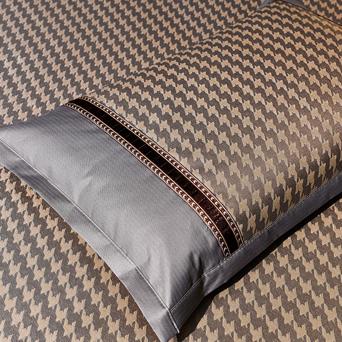 91家纺网 家纺一手货源 找家纺 小牛席业 2026新款粗冰丝千鸟格冰藤席席子系列 千鸟格-咖色