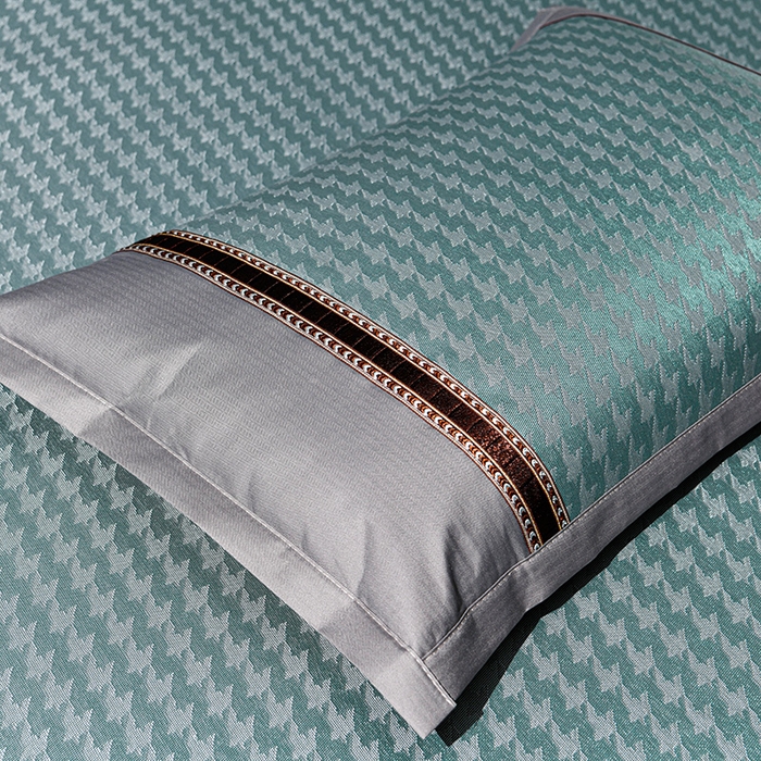 91家纺网 家纺一手货源 找家纺 小牛席业 2026新款粗冰丝千鸟格冰藤席席子系列 千鸟格-蓝色