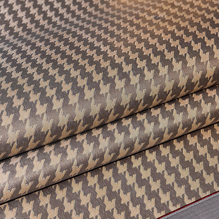 91家纺网 家纺一手货源 找家纺 小牛席业 2026新款粗冰丝千鸟格冰藤席席子系列 千鸟格-咖色