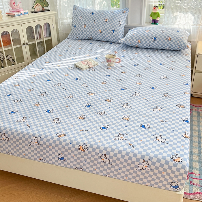 91家纺网 家纺一手货源 找家纺 （总）梦卓家纺 2026新款印花卡通系列亲肤水洗棉床笠