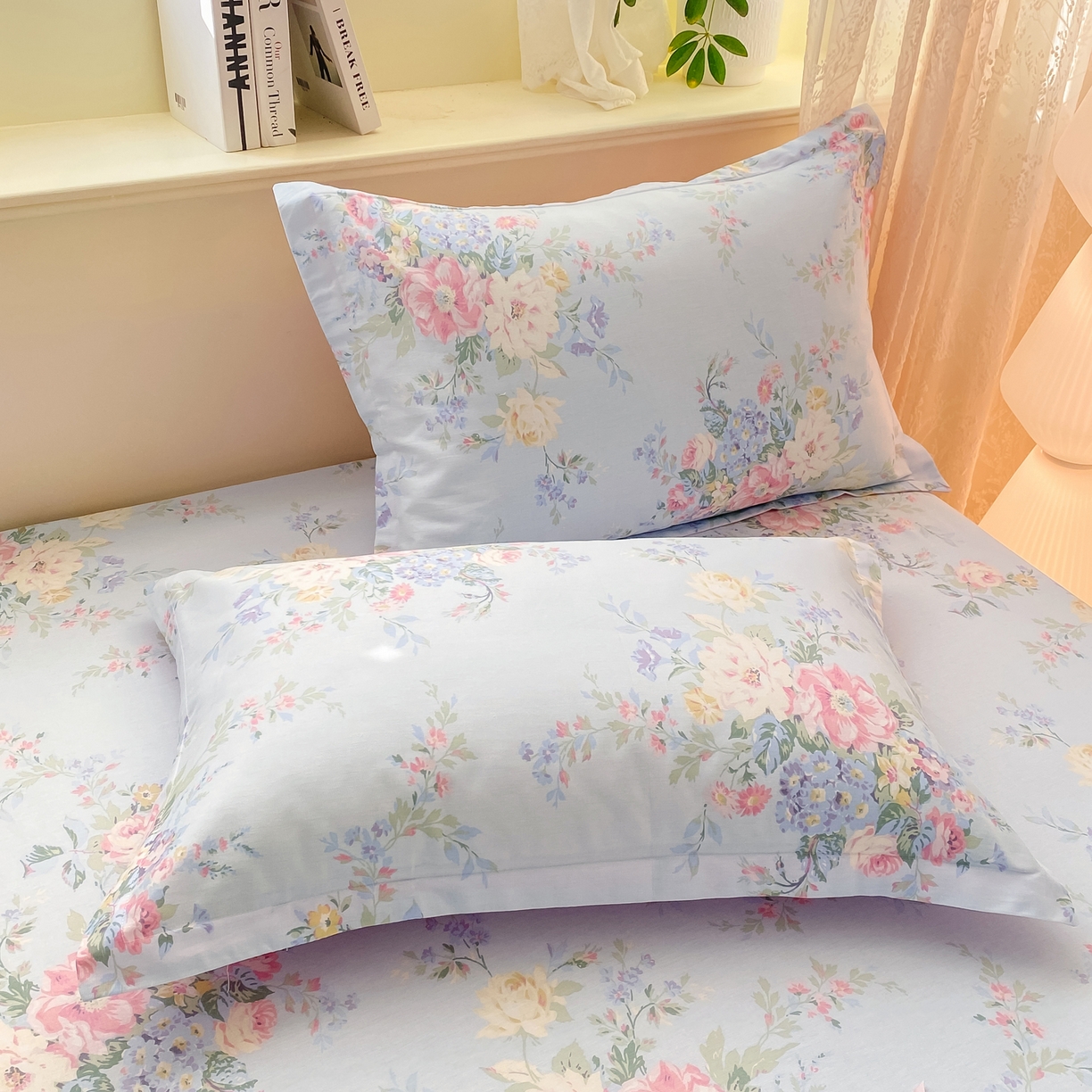 91家纺网 家纺一手货源 找家纺 （总）女子家纺 2026新款全棉纯棉印花小清新系列单床笠单品床笠床笠单件