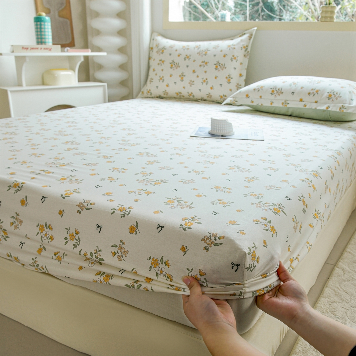 91家纺网 家纺一手货源 找家纺 （总）缘舒家纺 2026新款全棉纯棉印花单床笠床笠单件