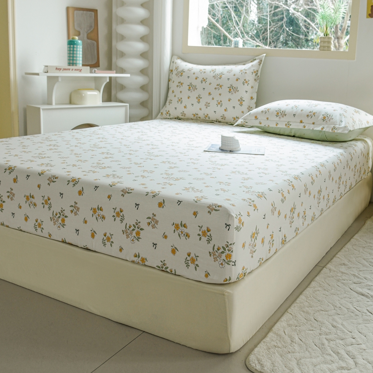 91家纺网 家纺一手货源 找家纺 （总）缘舒家纺 2026新款全棉纯棉印花单床笠床笠单件