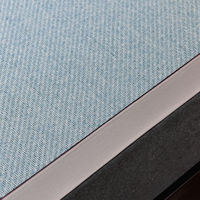 91家纺网 家纺一手货源 找家纺 小牛席业 2026新款加厚款-经典艾草养生席系列 艾草席-冰蓝（新角度）