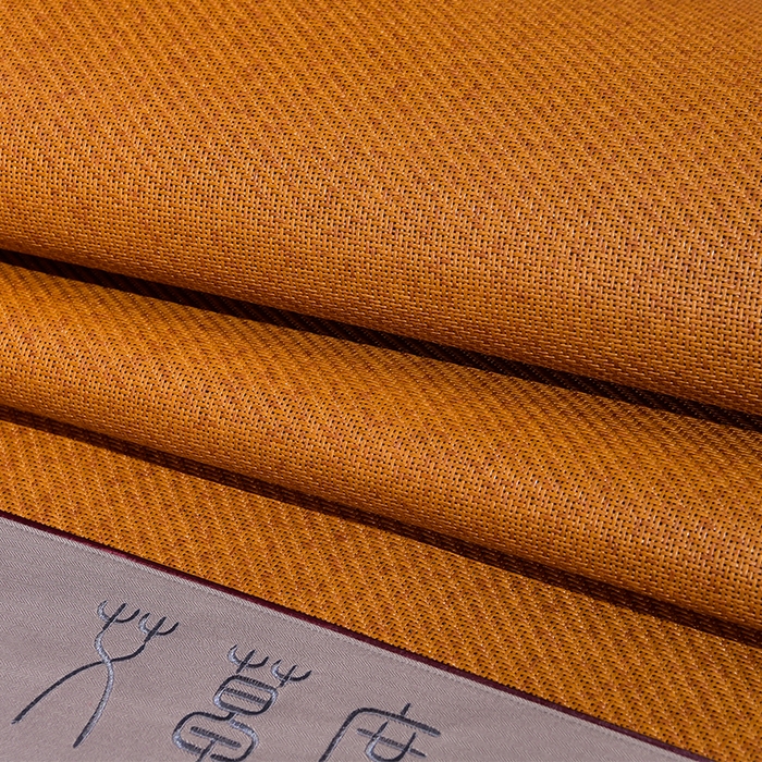 91家纺网 家纺一手货源 找家纺 小牛席业 2026新款加厚款-经典艾草养生席系列 艾草席-红棕（新角度）