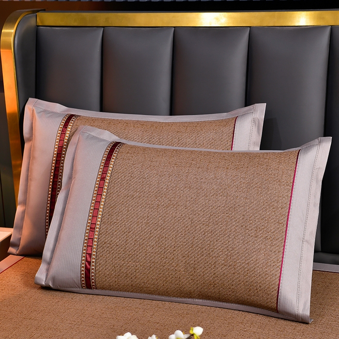 91家纺网 家纺一手货源 找家纺 小牛席业 2026新款加厚款-经典艾草养生席系列 艾草席-浅咖