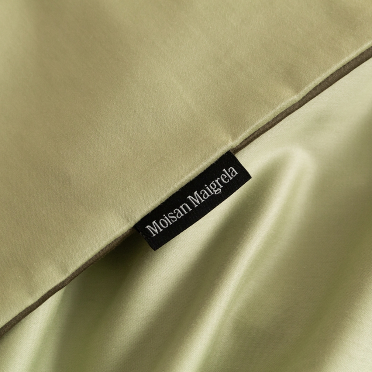 91家纺网 家纺一手货源 找家纺 秀色家纺 2026新款高端100pro新疆长绒棉床上四件套全棉纯棉四季纯色双拼高级感礼品团购四件套-米朵 米朵-春水浅绿+橄榄深绿