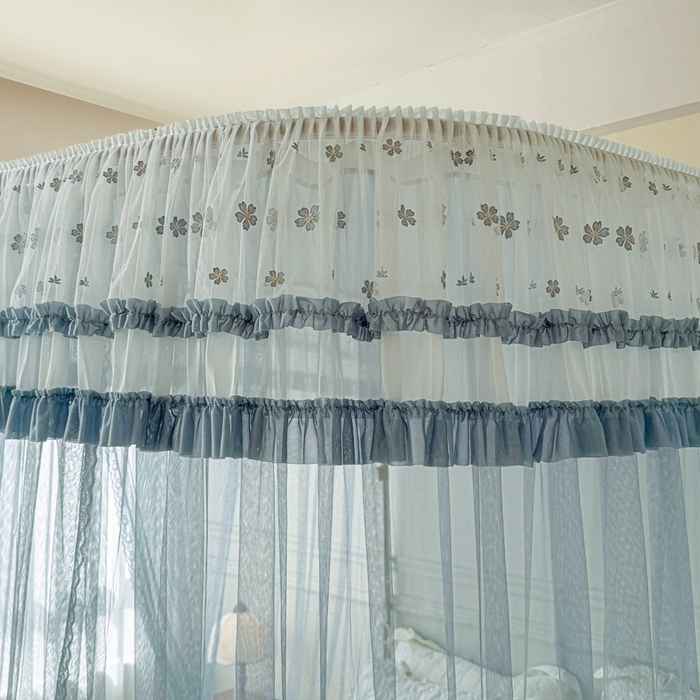 91家纺网 家纺一手货源 找家纺 （总）梦尔佳蚊帐 2026新款百花盛开系列导轨蚊帐