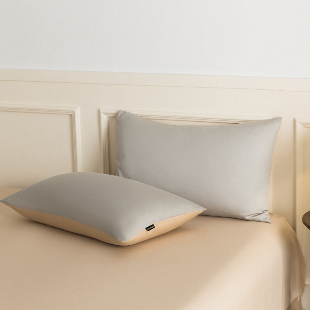 91家纺网 家纺一手货源 找家纺 秀色家纺 2026新款高端100pro新疆长绒棉床上四件套全棉纯棉四季纯色双拼高级感礼品团购四件套-米朵 米朵-可口摩卡