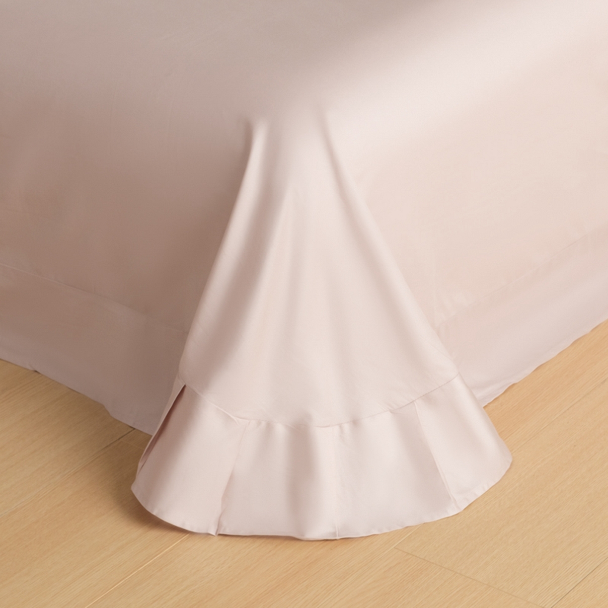 91家纺网 家纺一手货源 找家纺 秀色家纺 2026新款高端100pro新疆长绒棉床上四件套全棉纯棉四季纯色双拼高级感礼品团购四件套-米朵 米朵-蓝莓粉