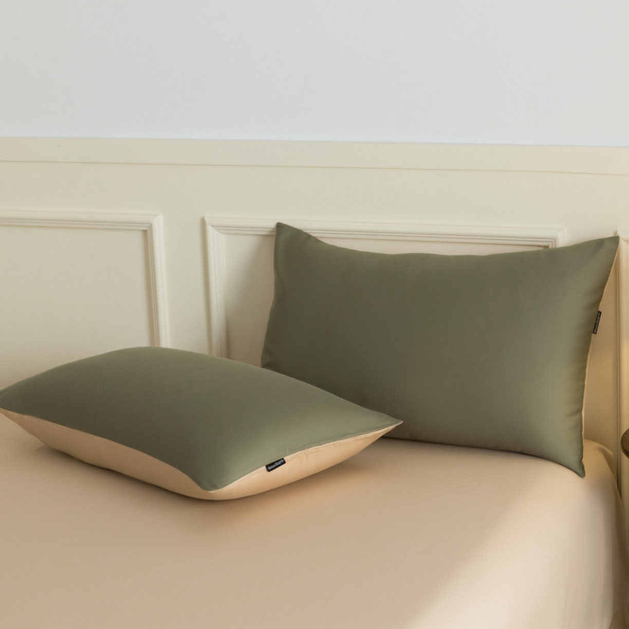 91家纺网 家纺一手货源 找家纺 秀色家纺 2026新款高端100pro新疆长绒棉床上四件套全棉纯棉四季纯色双拼高级感礼品团购四件套-米朵 米朵-琉璃香槟金