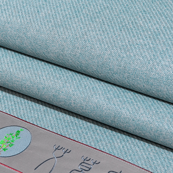 91家纺网 家纺一手货源 找家纺 小牛席业 2026新款加厚款-经典艾草养生席（床笠款） 艾草养生席-床笠款-冰蓝