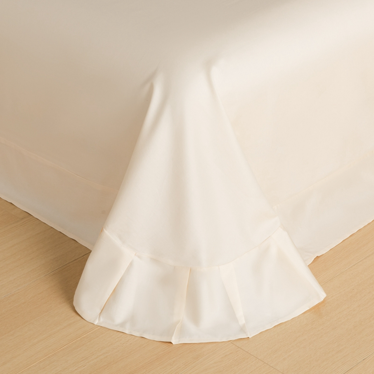 91家纺网 家纺一手货源 找家纺 秀色家纺 2026新款高端100pro新疆长绒棉床上四件套全棉纯棉四季纯色双拼高级感礼品团购四件套-米朵 米朵-奶昔白