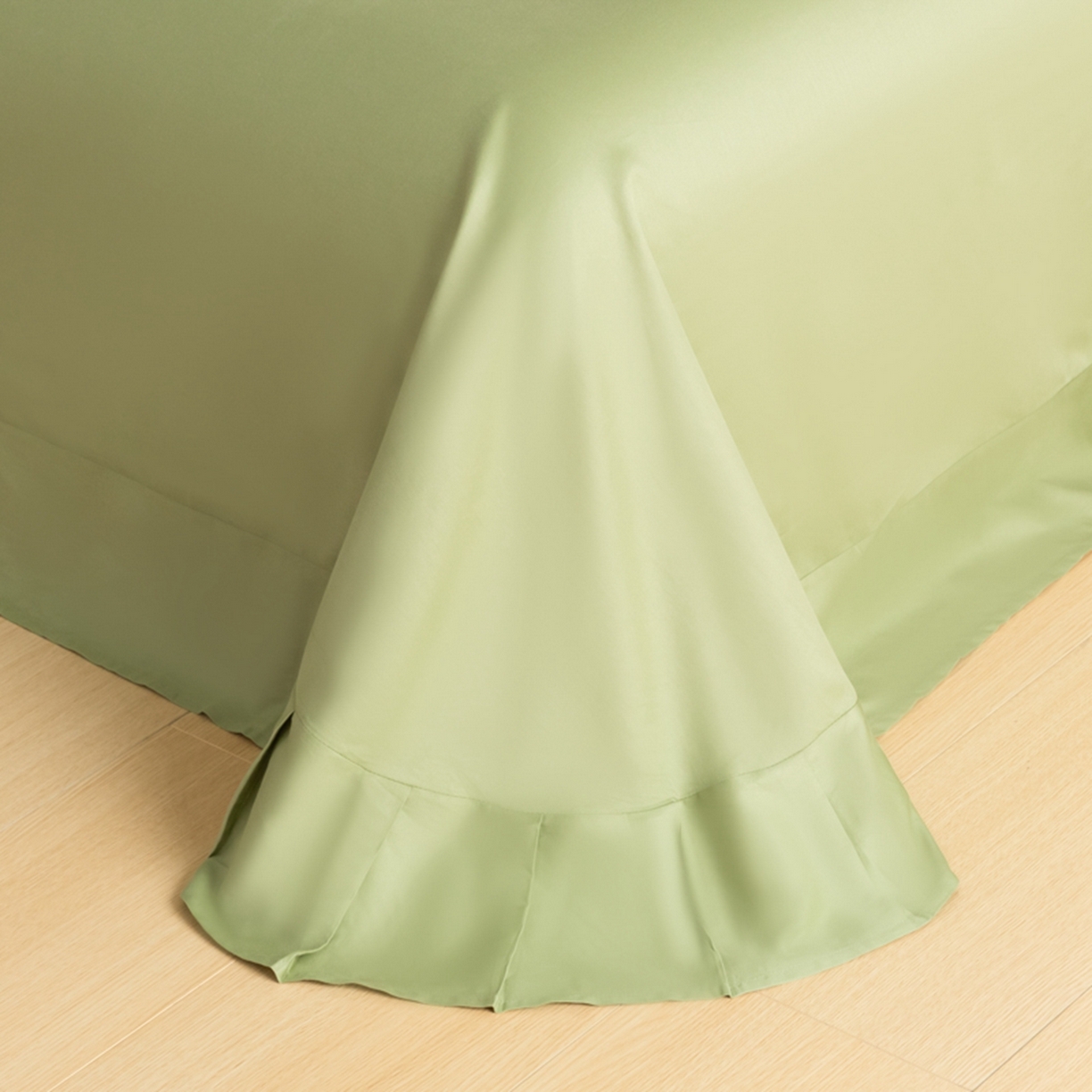 91家纺网 家纺一手货源 找家纺 秀色家纺 2026新款高端100pro新疆长绒棉床上四件套全棉纯棉四季纯色双拼高级感礼品团购四件套-米朵 米朵-奶昔白+山栀茶