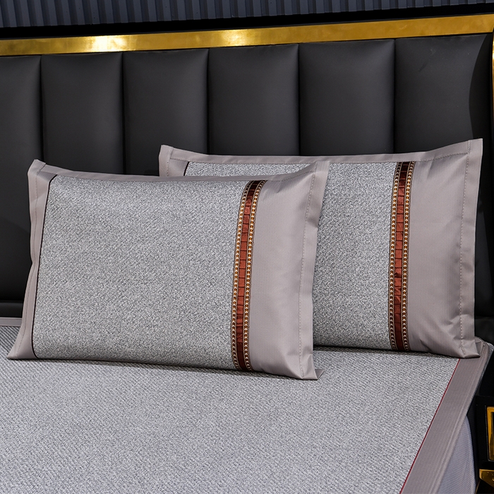 91家纺网 家纺一手货源 找家纺 小牛席业 2026新款加厚款-经典艾草养生席（床笠款） 艾草养生席-床笠款-灰色