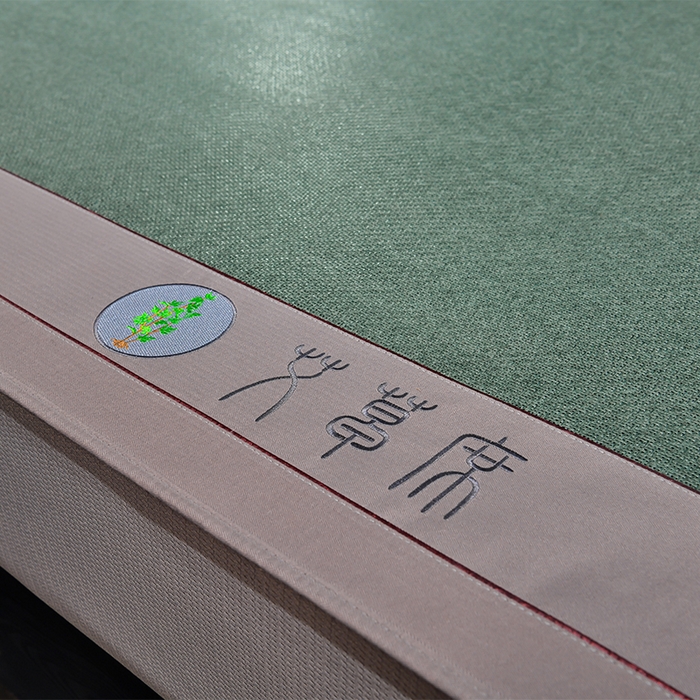 91家纺网 家纺一手货源 找家纺 小牛席业 2026新款加厚款-经典艾草养生席（床笠款） 艾草养生席-床笠款-墨绿