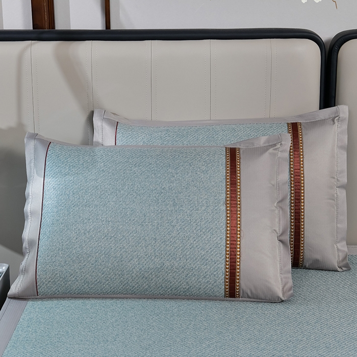 91家纺网 家纺一手货源 找家纺 （总）小牛席业 2026新款加厚款-艾草清新养生席（床笠款）