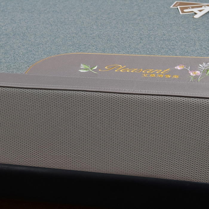 91家纺网 家纺一手货源 找家纺 （总）小牛席业 2026新款加厚款-艾草清新养生席（床笠款）