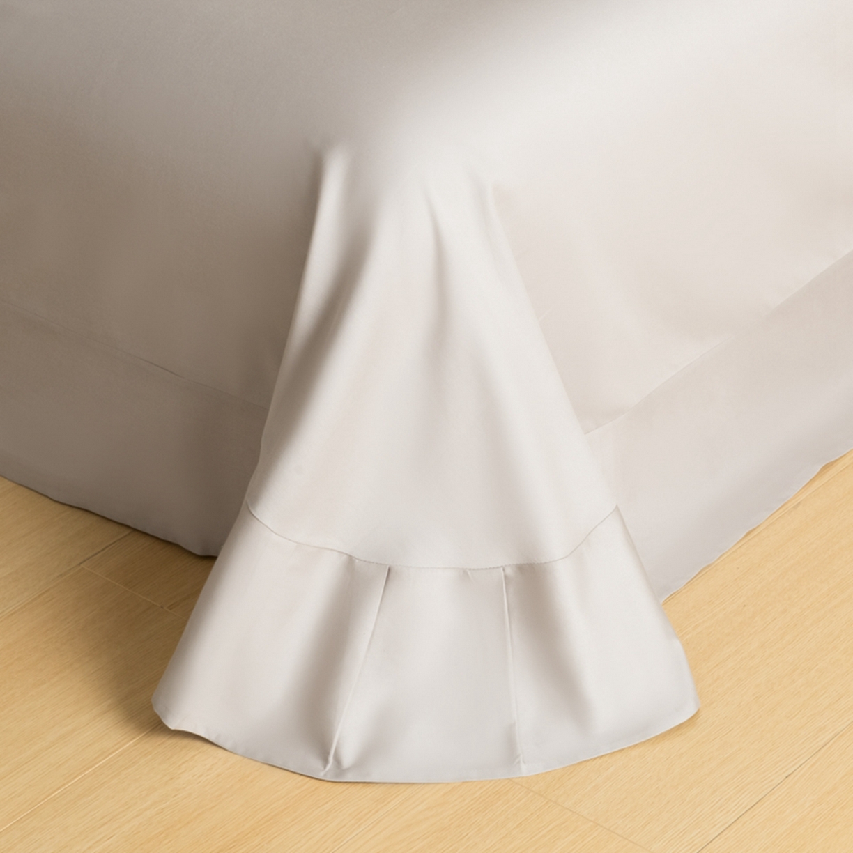 91家纺网 家纺一手货源 找家纺 秀色家纺 2026新款高端100pro新疆长绒棉床上四件套全棉纯棉四季纯色双拼高级感礼品团购四件套-米朵 米朵-蕊粉灰