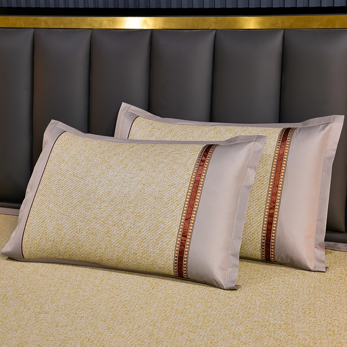 91家纺网 家纺一手货源 找家纺 小牛席业 2026新款加厚款-经典艾草养生席（床笠款） 艾草养生席-床笠款-亚麻