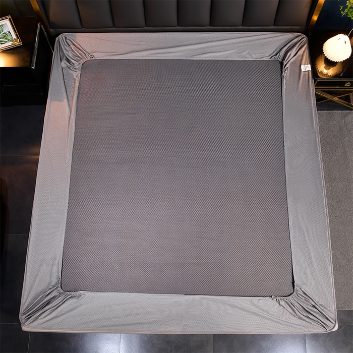 91家纺网 家纺一手货源 找家纺 小牛席业 2026新款加厚款-经典艾草养生席（床笠款） 艾草养生席-床笠款-亚麻