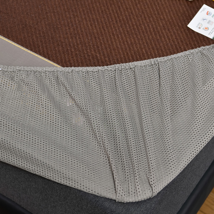 91家纺网 家纺一手货源 找家纺 小牛席业 2026新款加厚款-艾草清新养生席（床笠款） 加厚款-艾草清香养生（床笠款）-黑咖