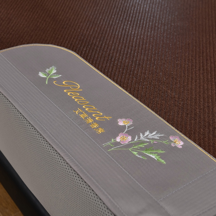 91家纺网 家纺一手货源 找家纺 小牛席业 2026新款加厚款-艾草清新养生席（床笠款） 加厚款-艾草清香养生（床笠款）-黑咖