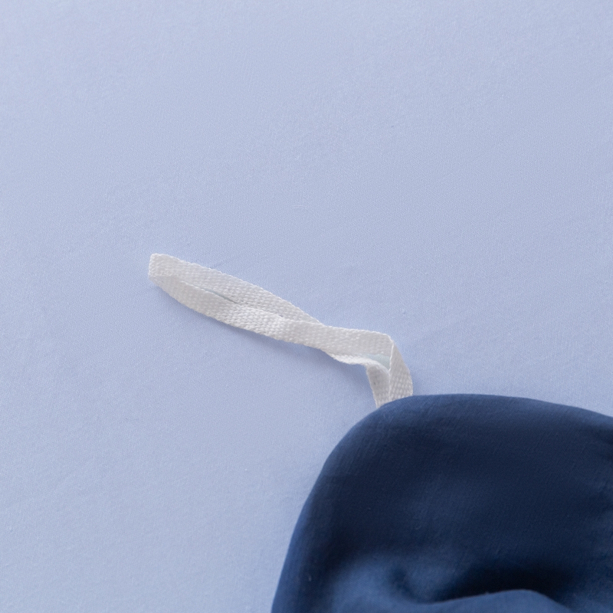 91家纺网 家纺一手货源 找家纺 秀色家纺 2026新款高端100pro新疆长绒棉床上四件套全棉纯棉四季纯色双拼高级感礼品团购四件套-米朵 米朵-深空蓝+远山蓝