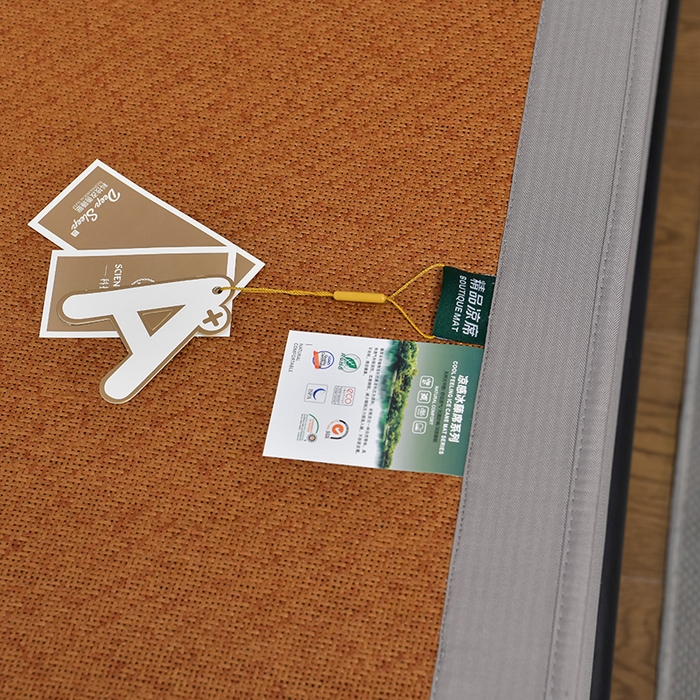 91家纺网 家纺一手货源 找家纺 小牛席业 2026新款加厚款-艾草清新养生席（床笠款） 加厚款-艾草清香养生（床笠款）-红棕