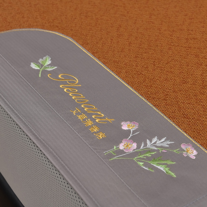 91家纺网 家纺一手货源 找家纺 小牛席业 2026新款加厚款-艾草清新养生席（床笠款） 加厚款-艾草清香养生（床笠款）-红棕