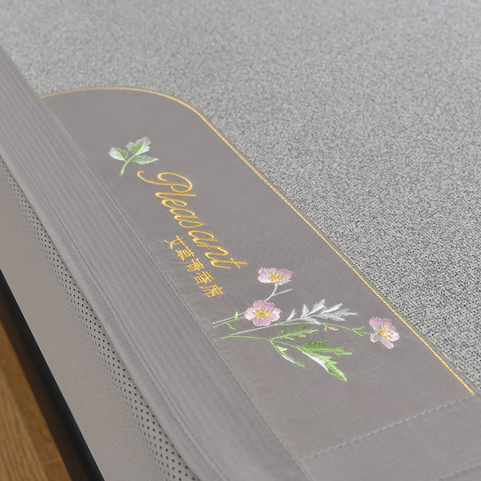 91家纺网 家纺一手货源 找家纺 小牛席业 2026新款加厚款-艾草清新养生席（床笠款） 加厚款-艾草清香养生（床笠款）-灰色