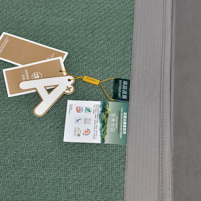 91家纺网 家纺一手货源 找家纺 小牛席业 2026新款加厚款-艾草清新养生席（床笠款） 加厚款-艾草清香养生（床笠款）-墨绿