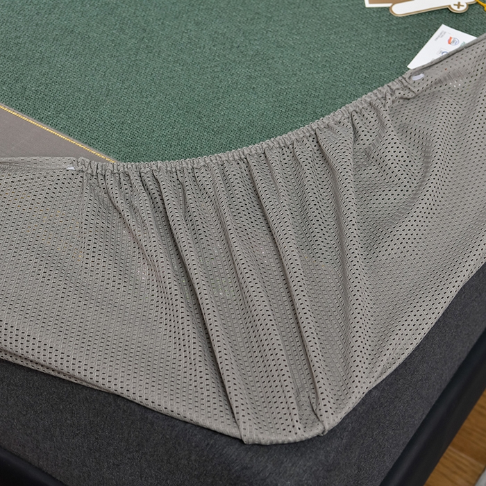 91家纺网 家纺一手货源 找家纺 小牛席业 2026新款加厚款-艾草清新养生席（床笠款） 加厚款-艾草清香养生（床笠款）-墨绿