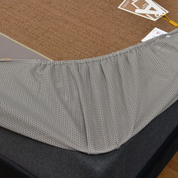 91家纺网 家纺一手货源 找家纺 小牛席业 2026新款加厚款-艾草清新养生席（床笠款） 加厚款-艾草清香养生（床笠款）-浅咖