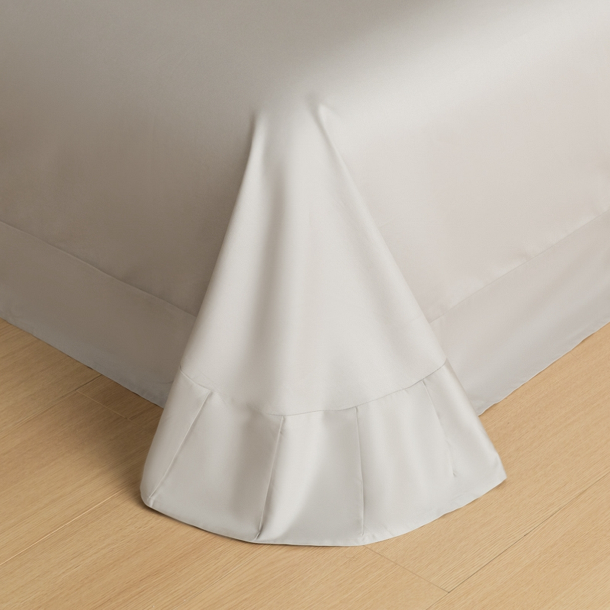 91家纺网 家纺一手货源 找家纺 秀色家纺 2026新款高端100pro新疆长绒棉床上四件套全棉纯棉四季纯色双拼高级感礼品团购四件套-米朵 米朵-雅士灰+烟墨灰